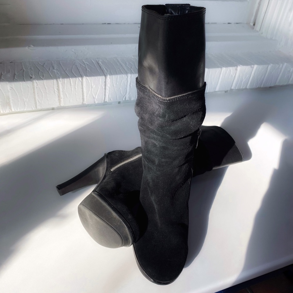 Michael Kors platform suede boots